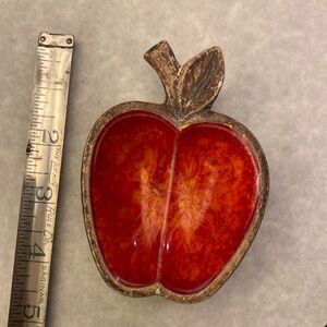 Treasure craft ceramic apple dish 1962